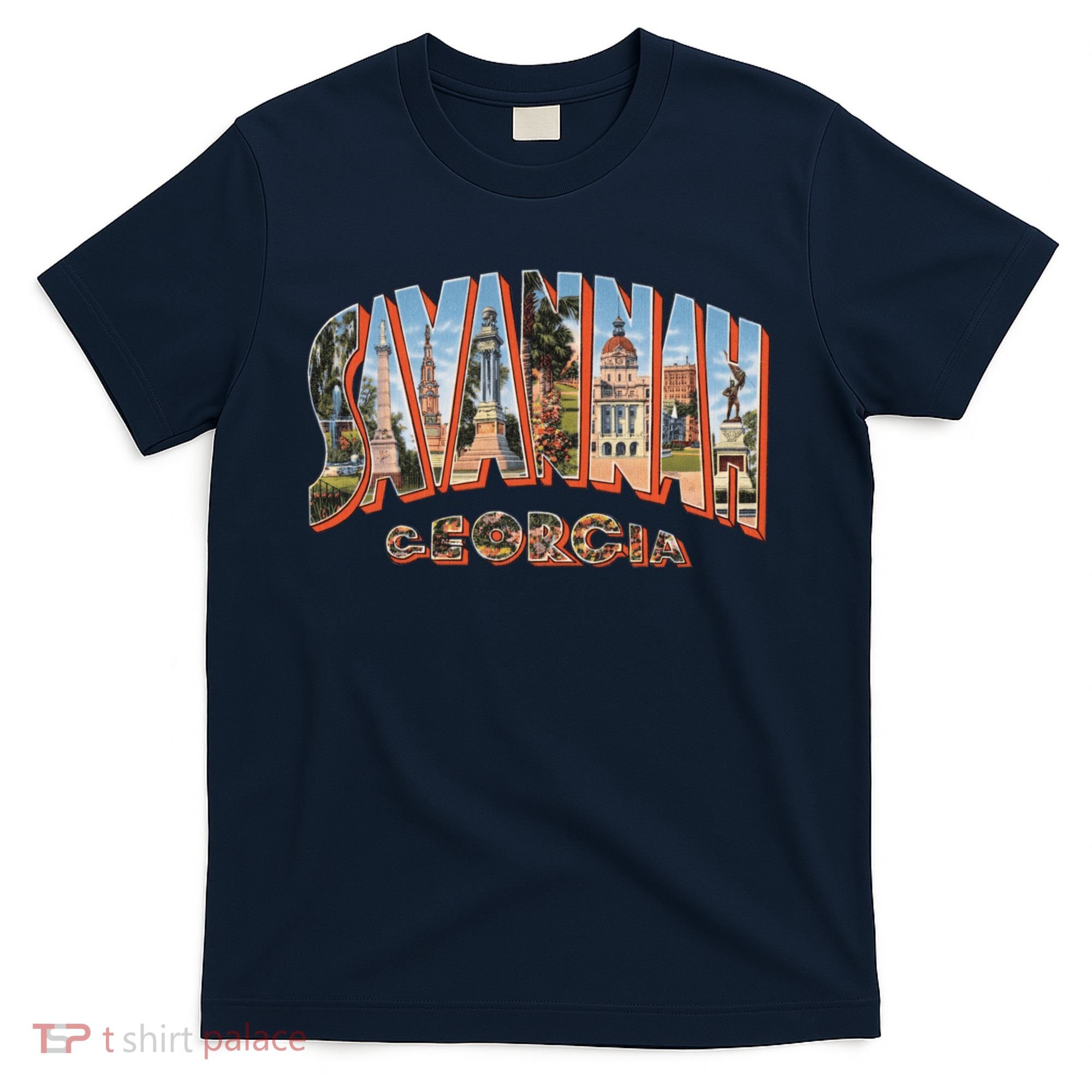 Savannah Georgia GA Vintage Retro Souvenir T-Shirt