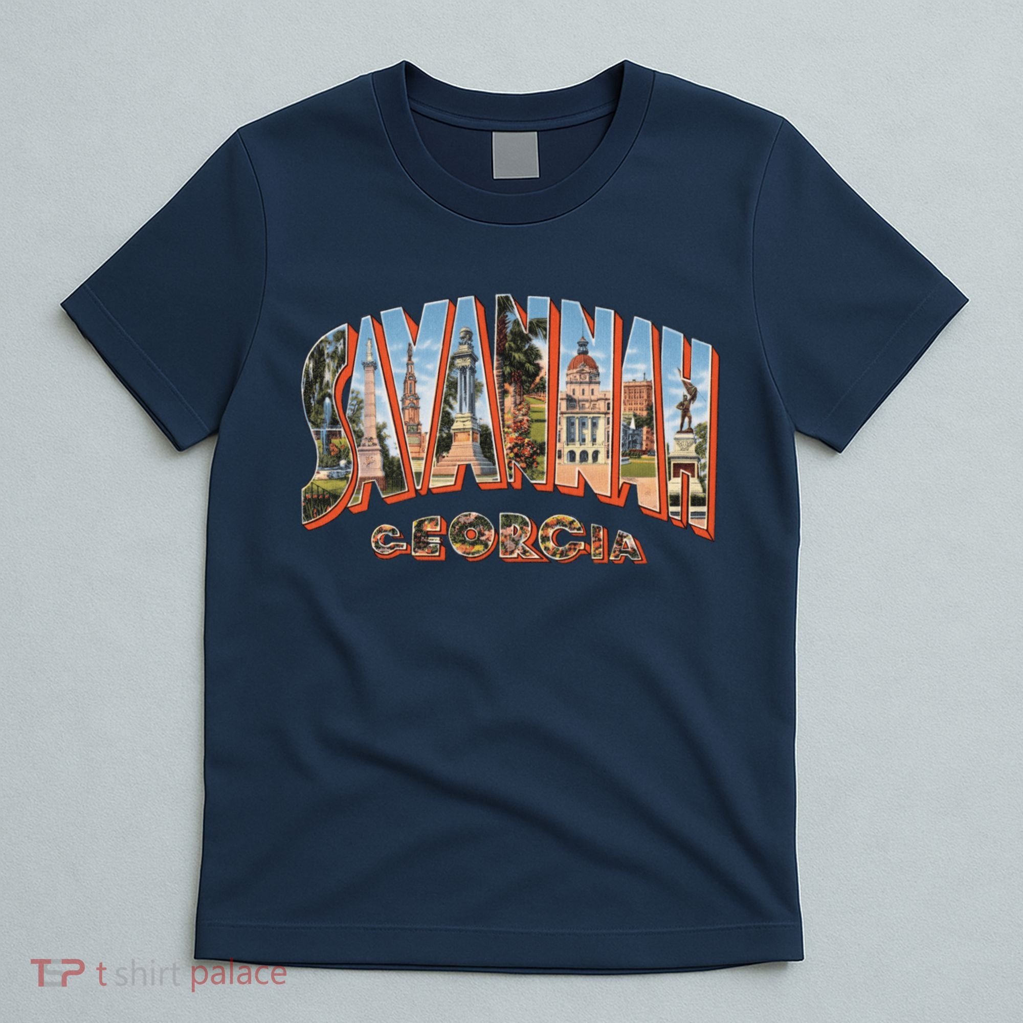 Savannah Georgia GA Vintage Retro Souvenir T-Shirt