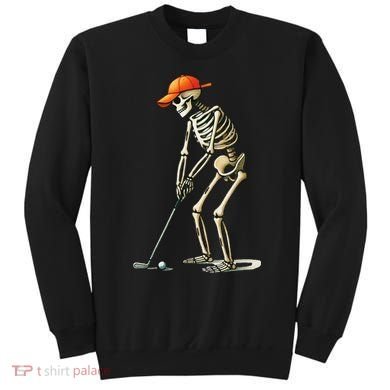 Skeleton Golf Halloween Golfer Golf Player Funny Gift Sweatshirt