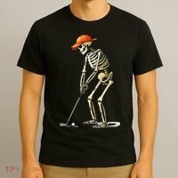 Skeleton Golf Halloween Golfer Golf Player Funny Gift T-Shirt thumb 3