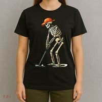 Skeleton Golf Halloween Golfer Golf Player Funny Gift T-Shirt thumb 4