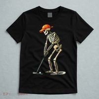Skeleton Golf Halloween Golfer Golf Player Funny Gift T-Shirt thumb 5