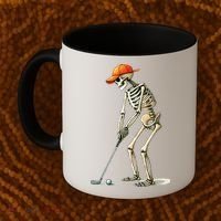 Skeleton Golf Halloween Golfer Golf Player Funny Gift Coffee Mug thumb 2