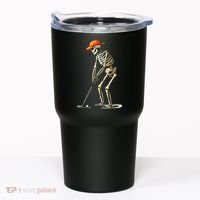 Skeleton Golf Halloween Golfer Golf Player Funny Gift Tumbler thumb 0