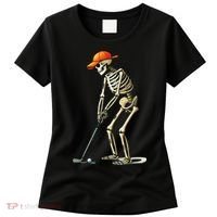 Skeleton Golf Halloween Golfer Golf Player Funny Gift Women's T-Shirt thumb 0
