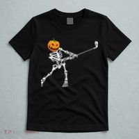 Skeleton Golf Halloween Pumpkin Golfing Golfer T-Shirt thumb 5