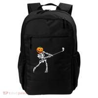 Skeleton Golf Halloween Pumpkin Golfing Golfer Backpack thumb 0