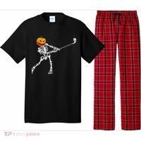 Skeleton Golf Halloween Pumpkin Golfing Golfer Pajama Set thumb 0
