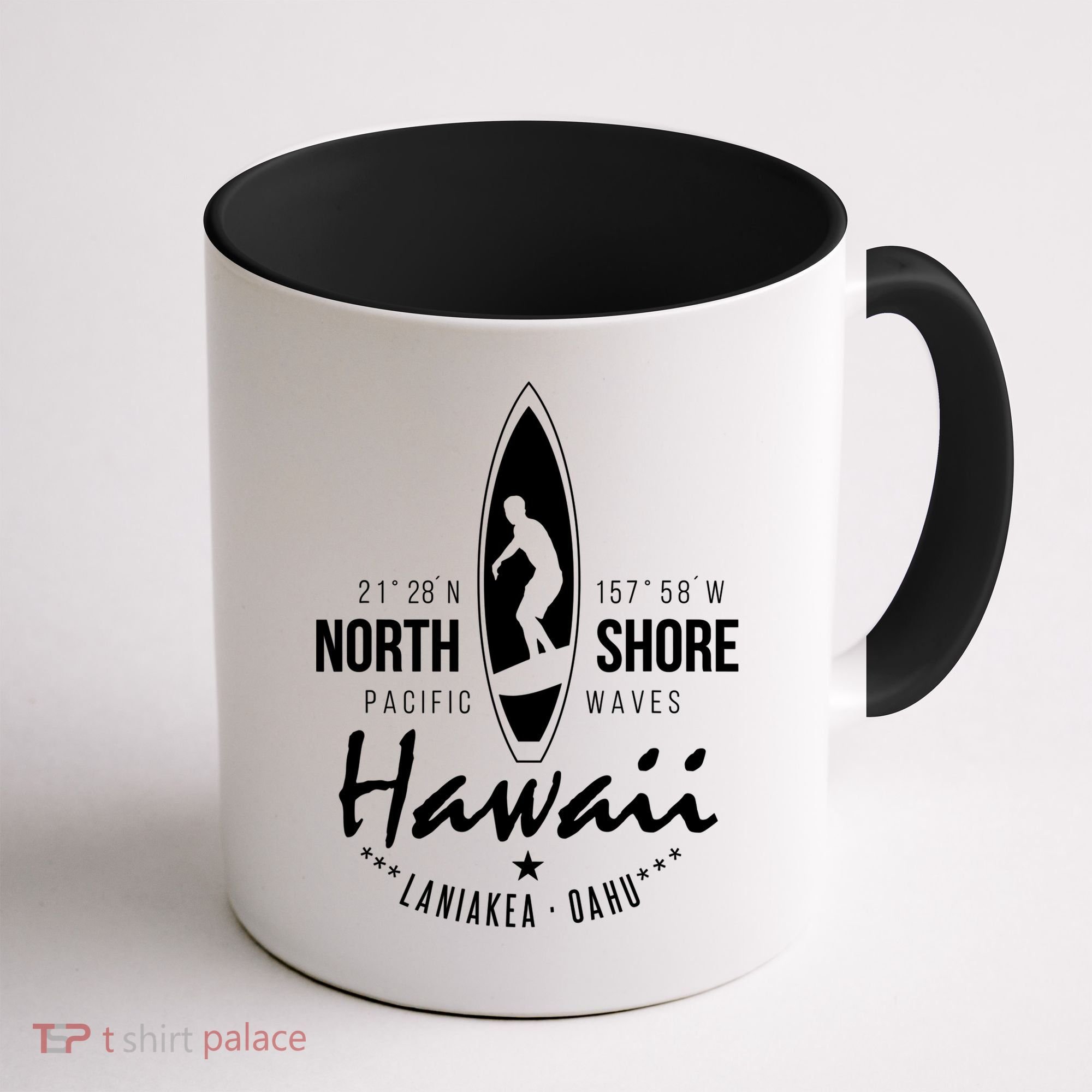 Surfer Gift Hawaii North Shore Laniakea Beach Oahu Coffee Mug