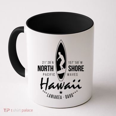 Surfer Gift Hawaii North Shore Laniakea Beach Oahu Coffee Mug