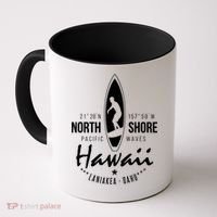 Surfer Gift Hawaii North Shore Laniakea Beach Oahu Coffee Mug thumb 0