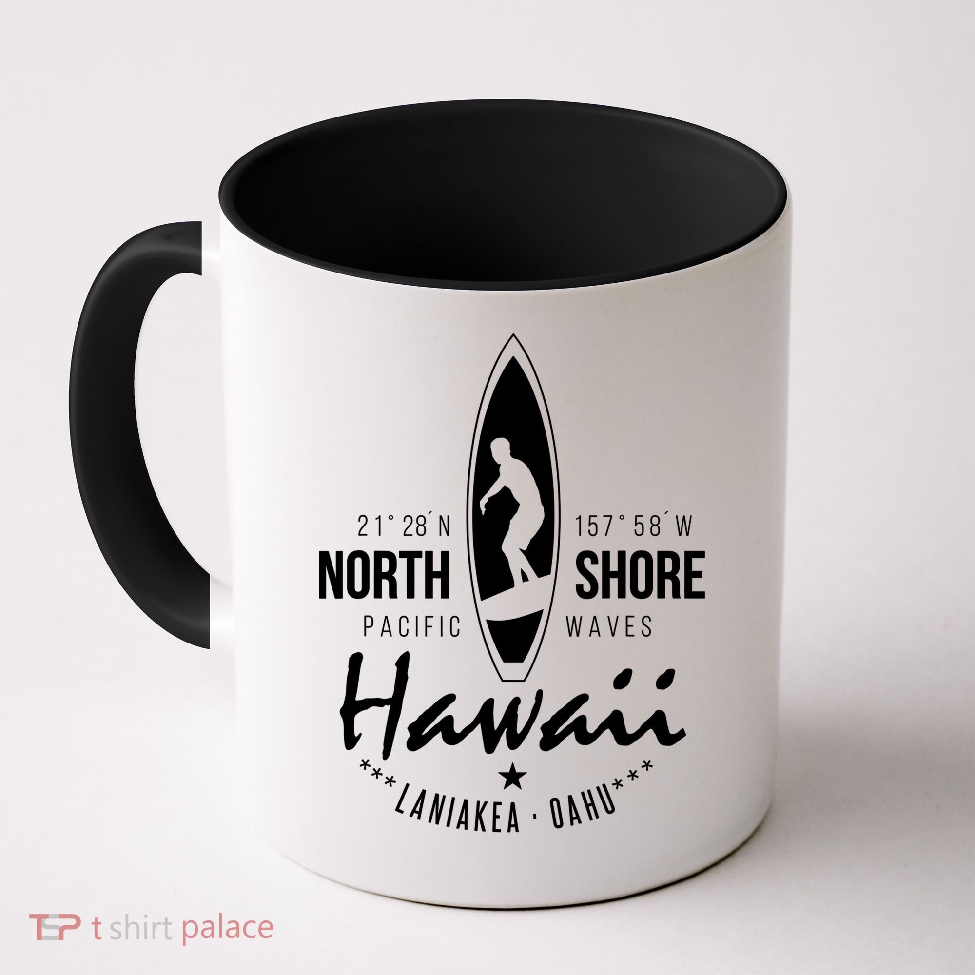 Surfer Gift Hawaii North Shore Laniakea Beach Oahu Coffee Mug
