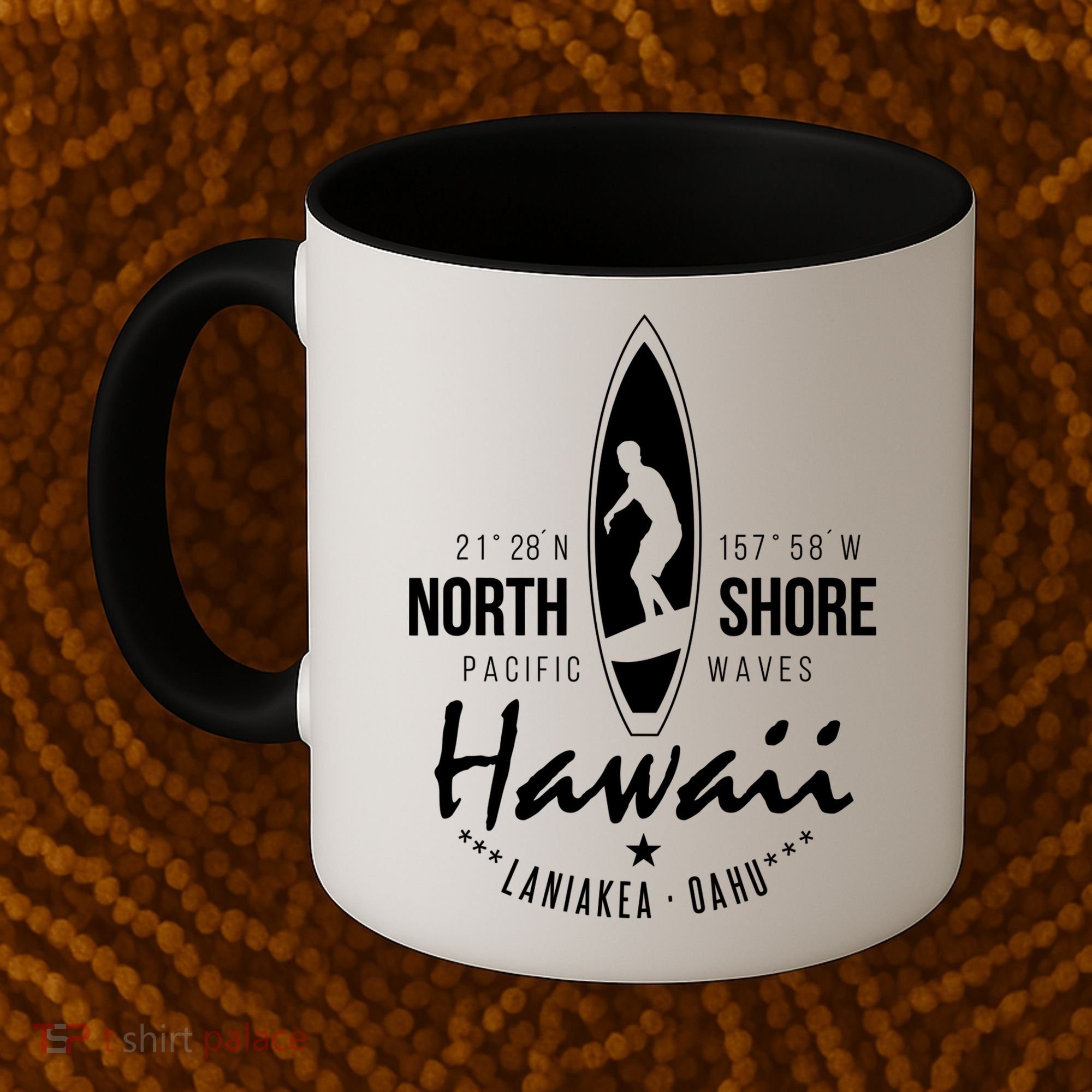Surfer Gift Hawaii North Shore Laniakea Beach Oahu Coffee Mug