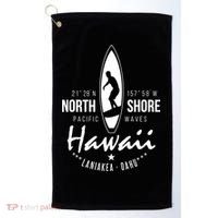 Surfer Gift Hawaii North Shore Laniakea Beach Oahu Golf Towel thumb 0