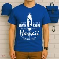 Surfer Gift Hawaii North Shore Laniakea Beach Oahu T-Shirt thumb 6