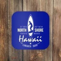 Surfer Gift Hawaii North Shore Laniakea Beach Oahu Coaster thumb 0