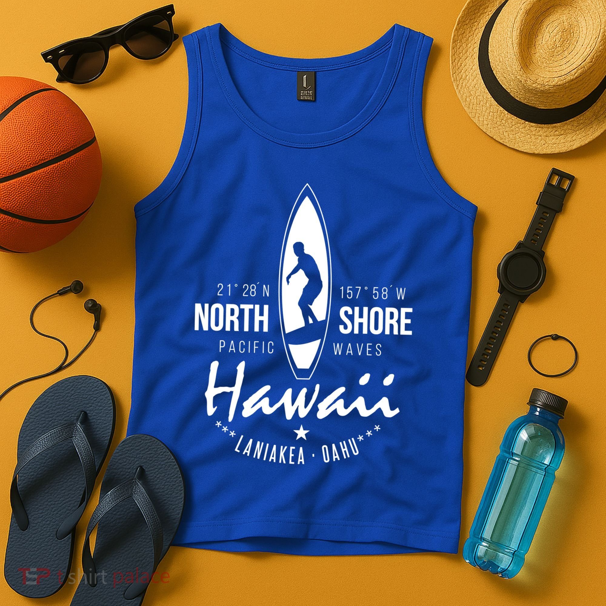 Surfer Gift Hawaii North Shore Laniakea Beach Oahu Tank Top