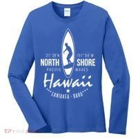 Surfer Gift Hawaii North Shore Laniakea Beach Oahu Women's Long Sleeve Shirt thumb 0