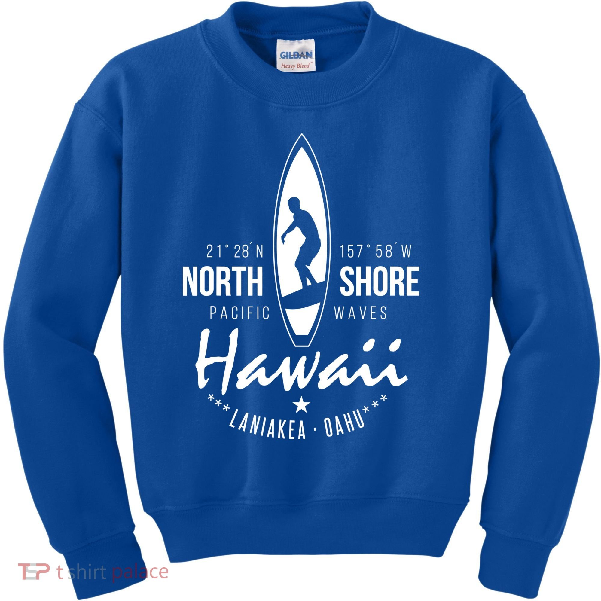Surfer Gift Hawaii North Shore Laniakea Beach Oahu Kids Sweatshirt