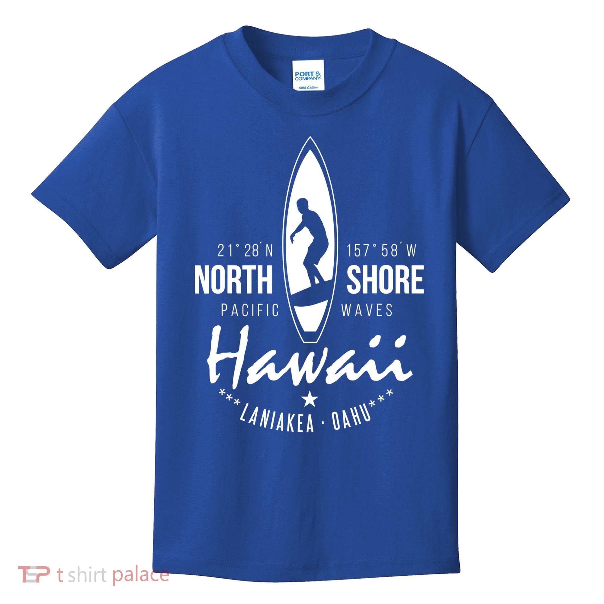 Surfer Gift Hawaii North Shore Laniakea Beach Oahu Kids T-Shirt