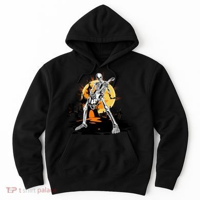 Skeleton Guitar Halloween Spooky Hoodie