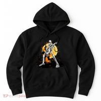 Skeleton Guitar Halloween Spooky Hoodie thumb 0