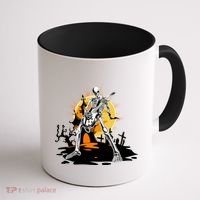 Skeleton Guitar Halloween Spooky Coffee Mug thumb 1