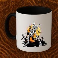 Skeleton Guitar Halloween Spooky Coffee Mug thumb 2