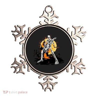 Skeleton Guitar Halloween Spooky Ornament