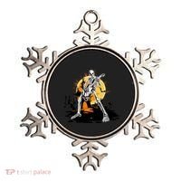Skeleton Guitar Halloween Spooky Ornament thumb 0