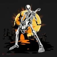 Skeleton Guitar Halloween Spooky Toddler Hoodie thumb 2