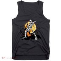 Skeleton Guitar Halloween Spooky Tank Top thumb 0