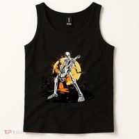Skeleton Guitar Halloween Spooky Tank Top thumb 2