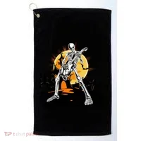 Skeleton Guitar Halloween Spooky Golf Towel thumb 0