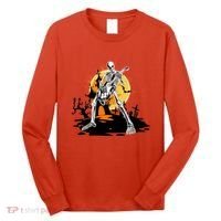 Skeleton Guitar Halloween Spooky Long Sleeve Shirt thumb 0
