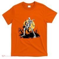 Skeleton Guitar Halloween Spooky T-Shirt thumb 0