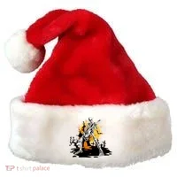 Skeleton Guitar Halloween Spooky Santa Hat thumb 0