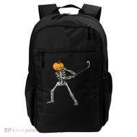 Skeleton Golf Halloween Pumpkin Golfing Golfer Backpack thumb 0