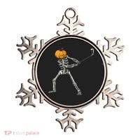 Skeleton Golf Halloween Pumpkin Golfing Golfer Ornament thumb 0