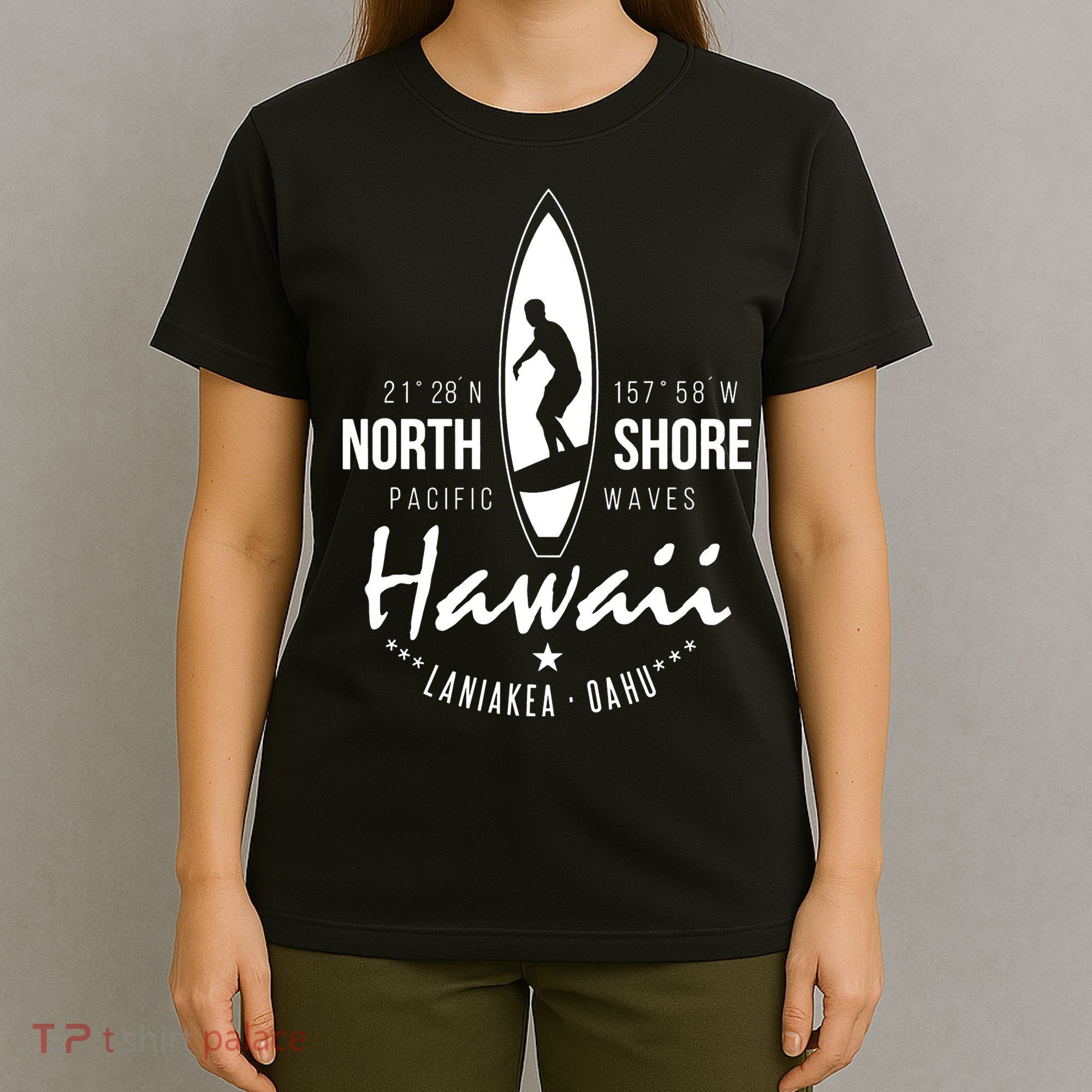 Surfer Gift Hawaii North Shore Laniakea Beach Oahu T-Shirt