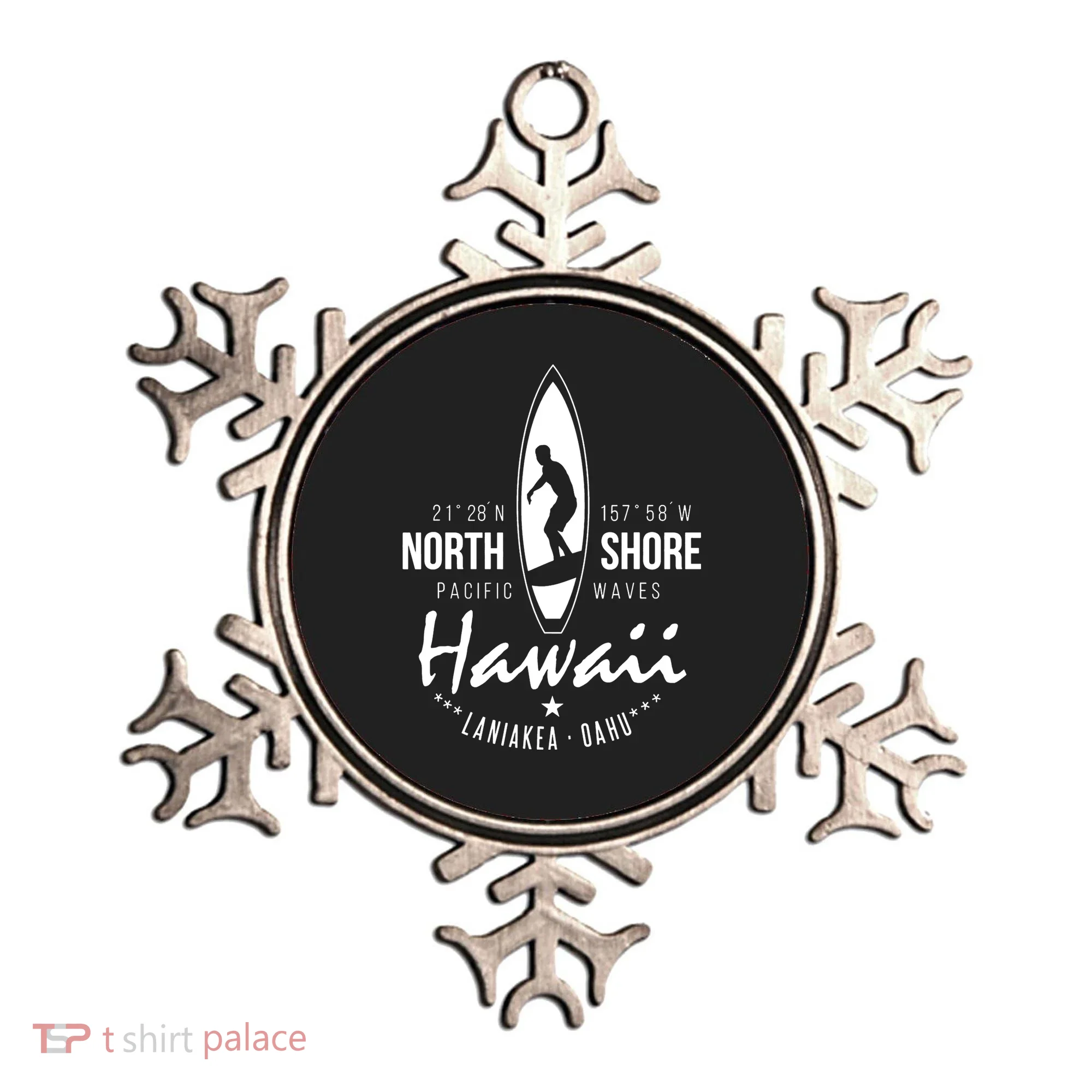 Surfer Gift Hawaii North Shore Laniakea Beach Oahu Ornament