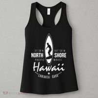 Surfer Gift Hawaii North Shore Laniakea Beach Oahu Women's Tank Top thumb 3