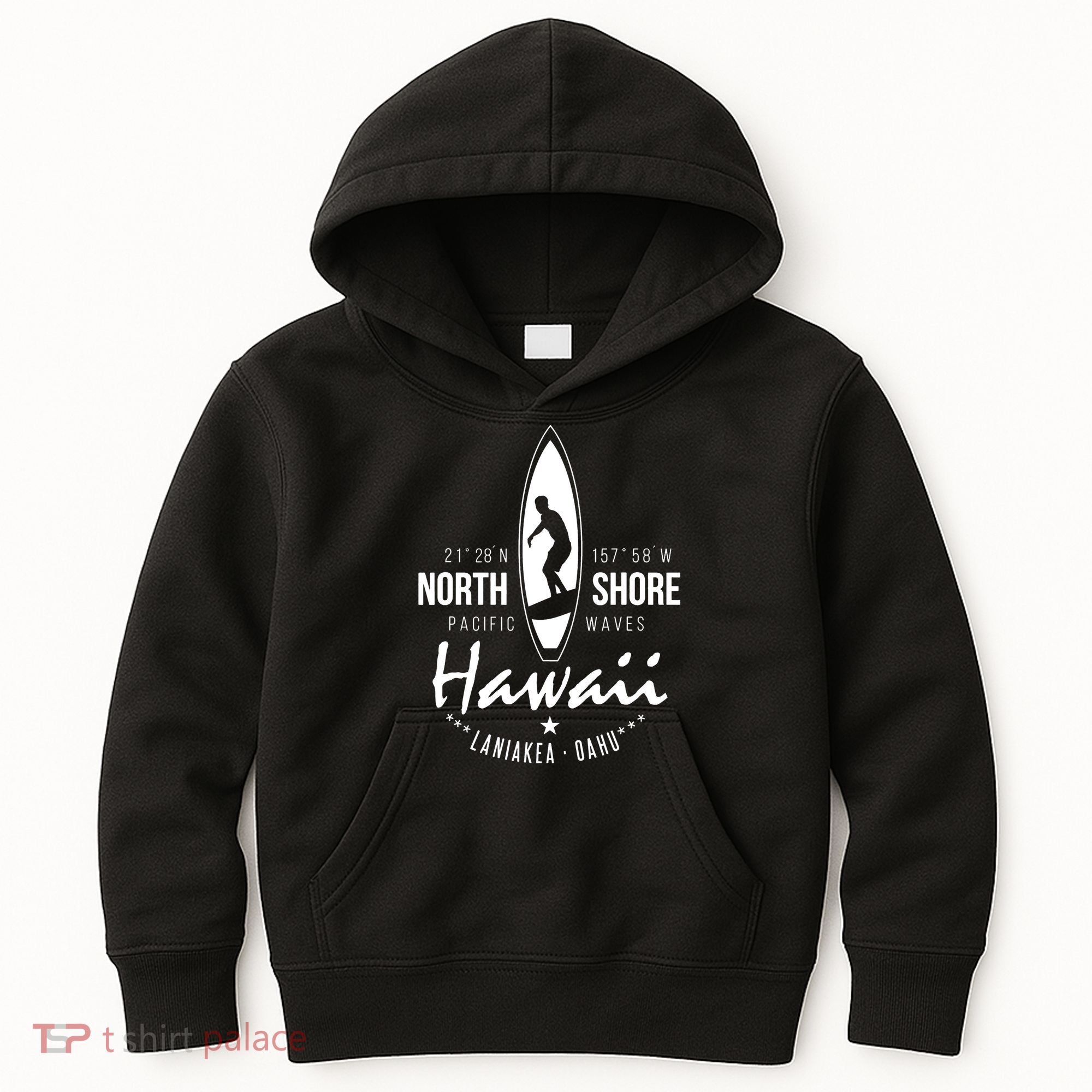 Surfer Gift Hawaii North Shore Laniakea Beach Oahu Kids Hoodie