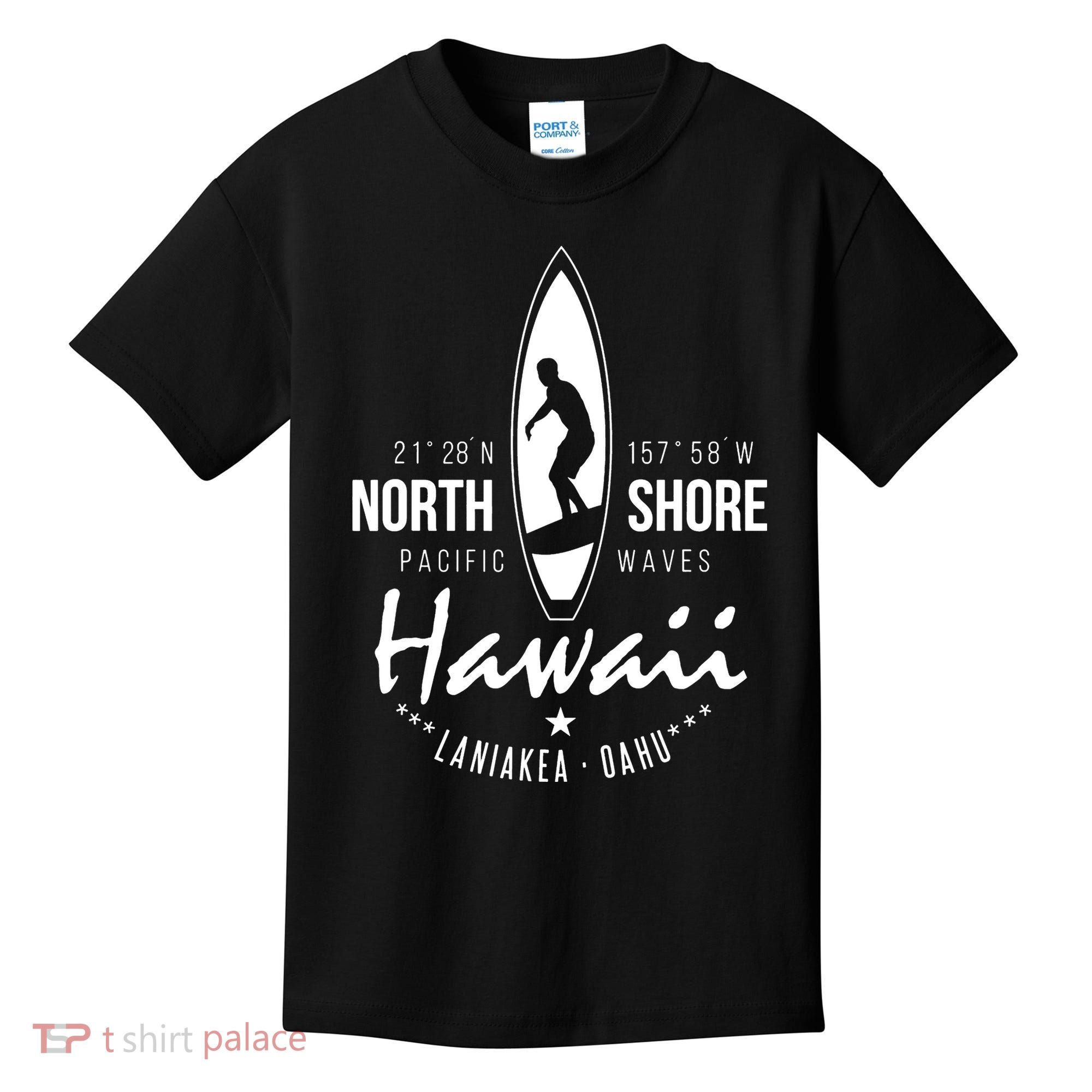 Surfer Gift Hawaii North Shore Laniakea Beach Oahu Kids T-Shirt