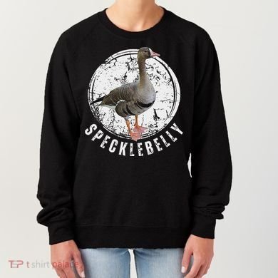 Specklebelly Goose Hunting Speck White Women's Sweatshirt