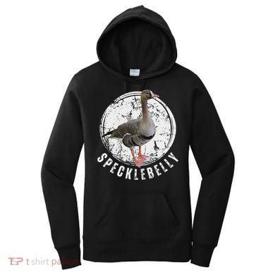 Specklebelly Goose Hunting Speck White Women's Hoodie
