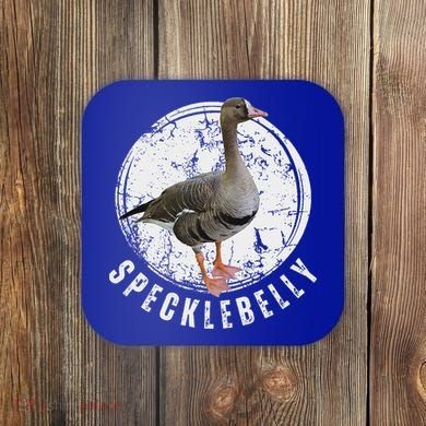Specklebelly Goose Hunting Speck White Coaster