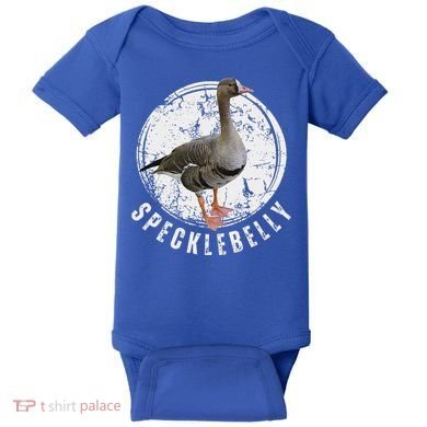 Specklebelly Goose Hunting Speck White Baby Bodysuit