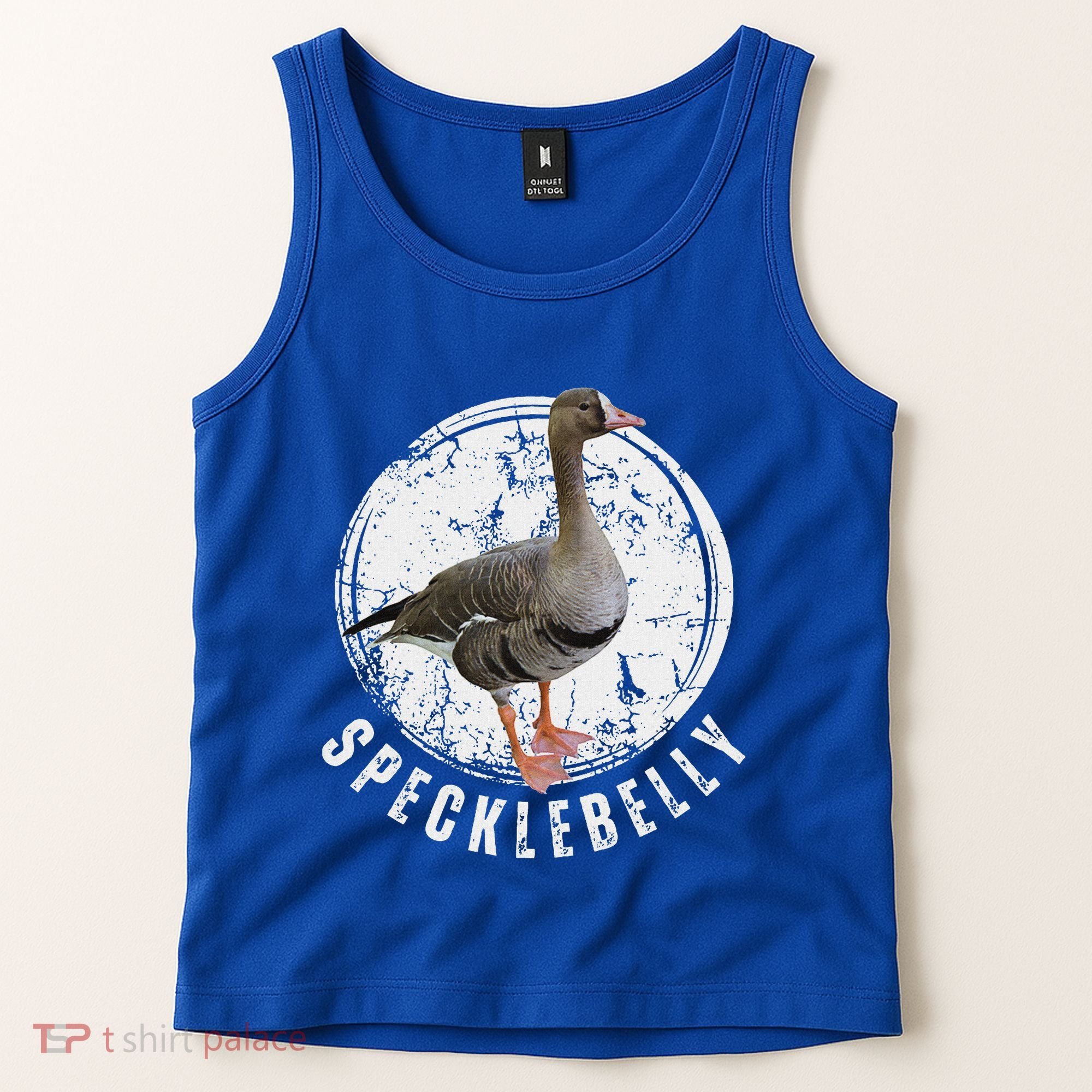 Specklebelly Goose Hunting Speck White Tank Top