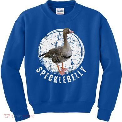 Specklebelly Goose Hunting Speck White Kids Sweatshirt